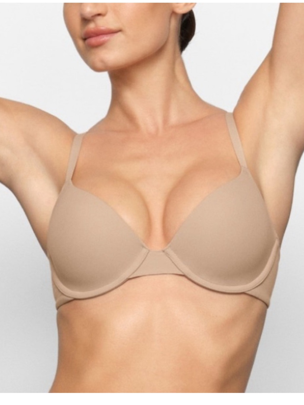 Skims Fits Everybody T-Shirt Bra, Clay, 36c Nwt
